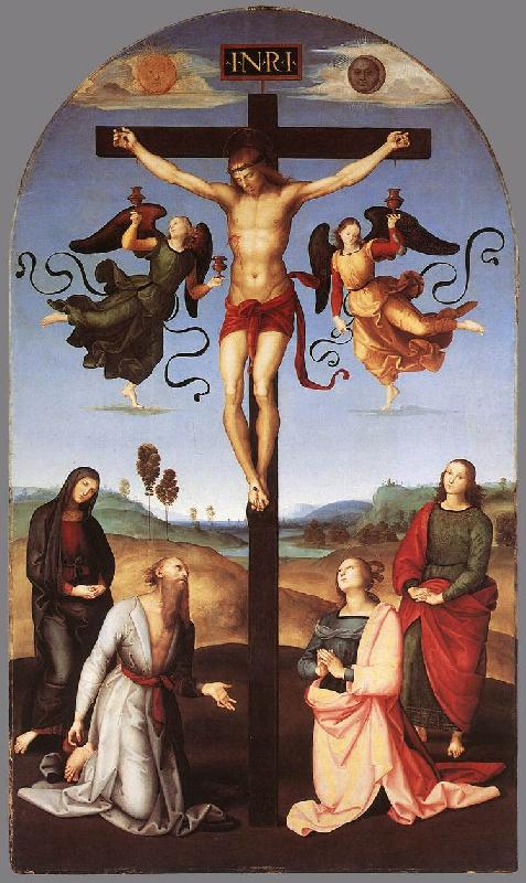 RAFFAELLO Sanzio Crucifixion (Citt di Castello Altarpiece) g Germany oil painting art